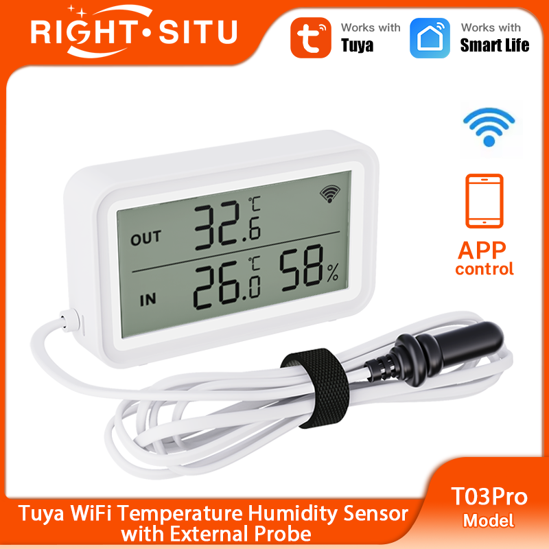 Wifi Thermostat - Tuya WiFi Zigbee Temperatur- und Feuchtigkeitssensor