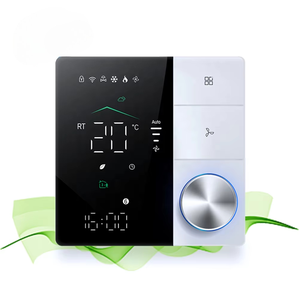 Wifi Thermostat - Fächerkonvektor-Einheit Frischlufttemperaturregelung 10A Tuya WiFi Zentral-Klimaanlagen-Thermostat