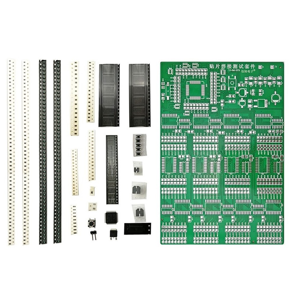 Electronics Project Kit - SMT-Lötübungsplatte, 300 SMD-Komponenten, hochintensives Lötübungsset für