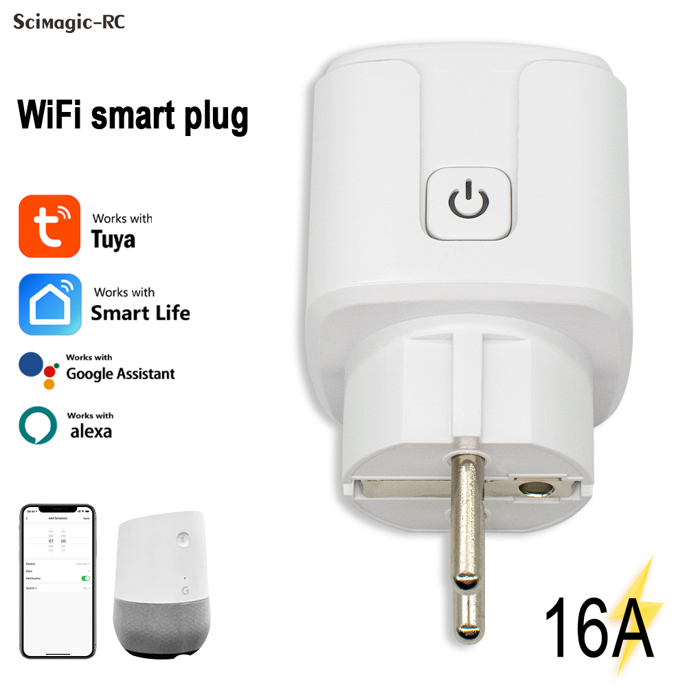 Wifi Smart Plug - Tuya Smart Plug WiFi Steckdose 16A