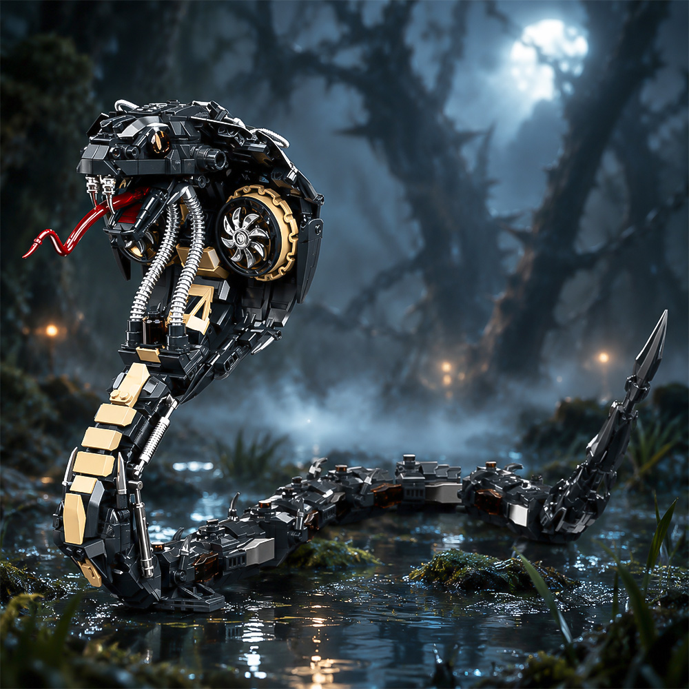 Mechanisches Cobra-Tiermodell- – Stem Robotics Kit Bewertung und Preis