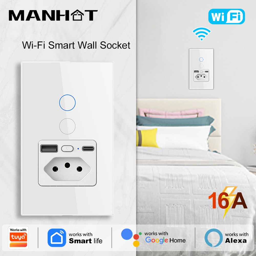 Manhot WiFi 16A Brasilien-Stec – Smart Light Switch Wifi Bewertung und Preis