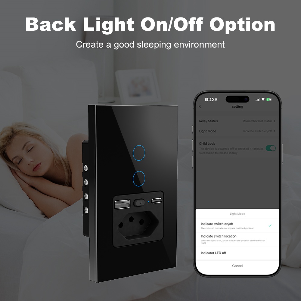 Manhot WiFi 16A Brasilien-Stec – Smart Light Switch Wifi Bewertung und Preis