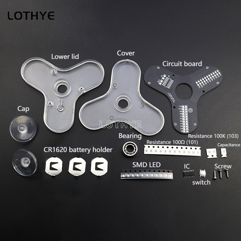 LED Fidget Spinner Herstellung – Electronics Project Kit Bewertung und Preis