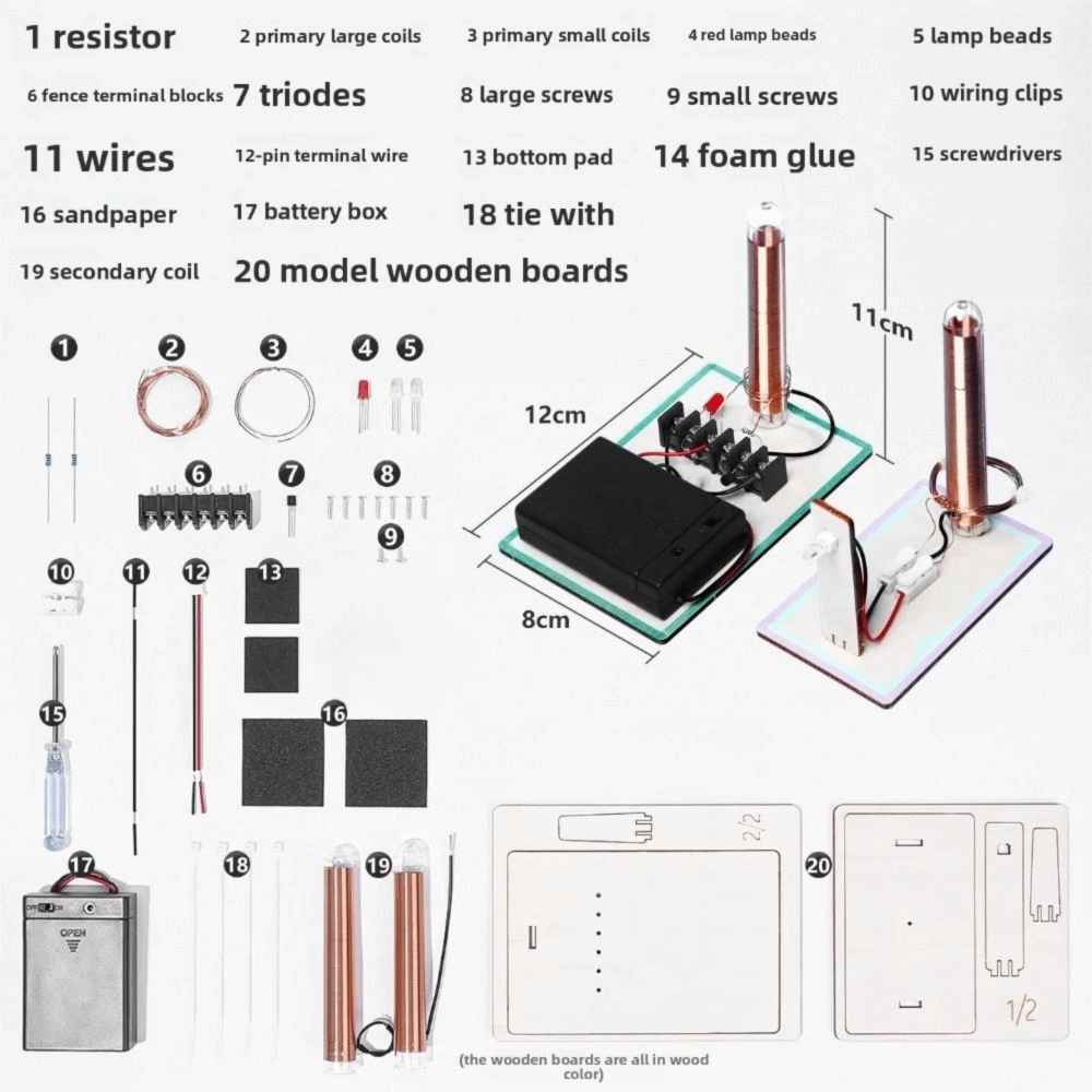 Modell zur drahtlosen Energieü – Electronics Project Kit Bewertung und Preis