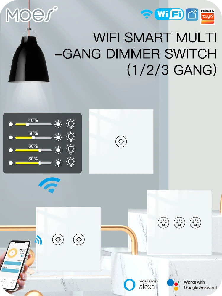 Moes Tuya Multi-Gang Smart-Lic – Smart Light Switch Wifi Bewertung und Preis